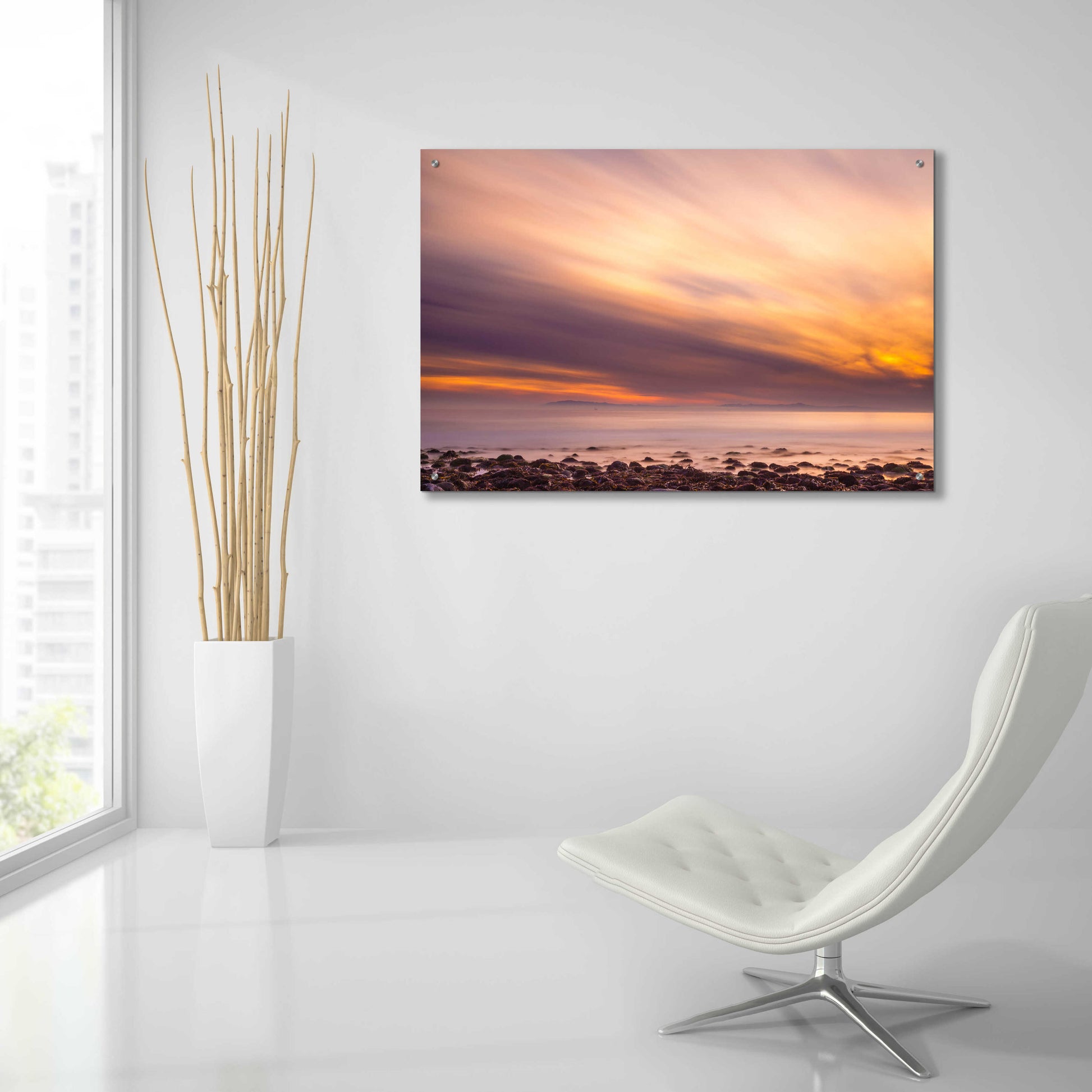 Epic Art 'Fire in the Sky' by Chris Moyer, Acrylic Glass Wall Art,36x24