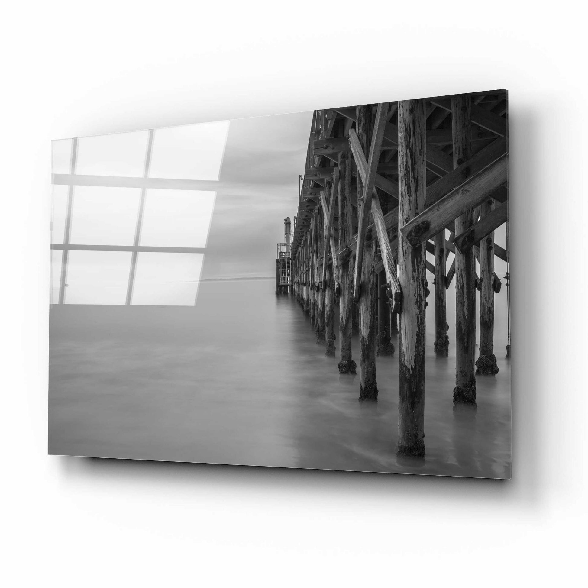 Epic Art 'Gaviota Pier' by Chris Moyer, Acrylic Glass Wall Art,16x12