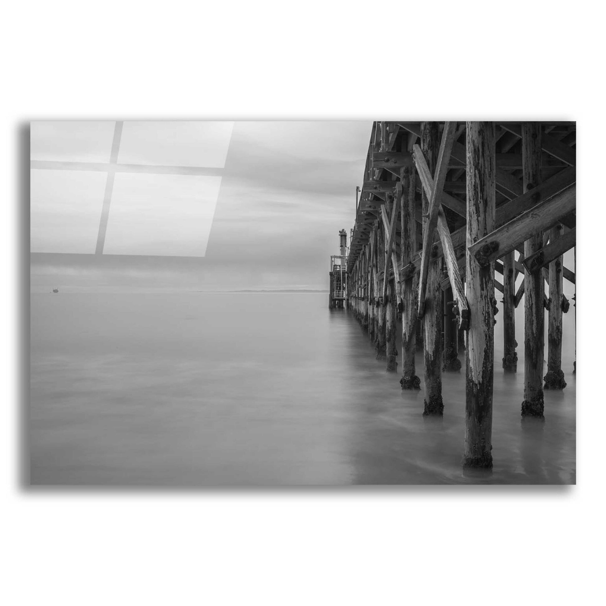 Epic Art 'Gaviota Pier' by Chris Moyer, Acrylic Glass Wall Art,16x12