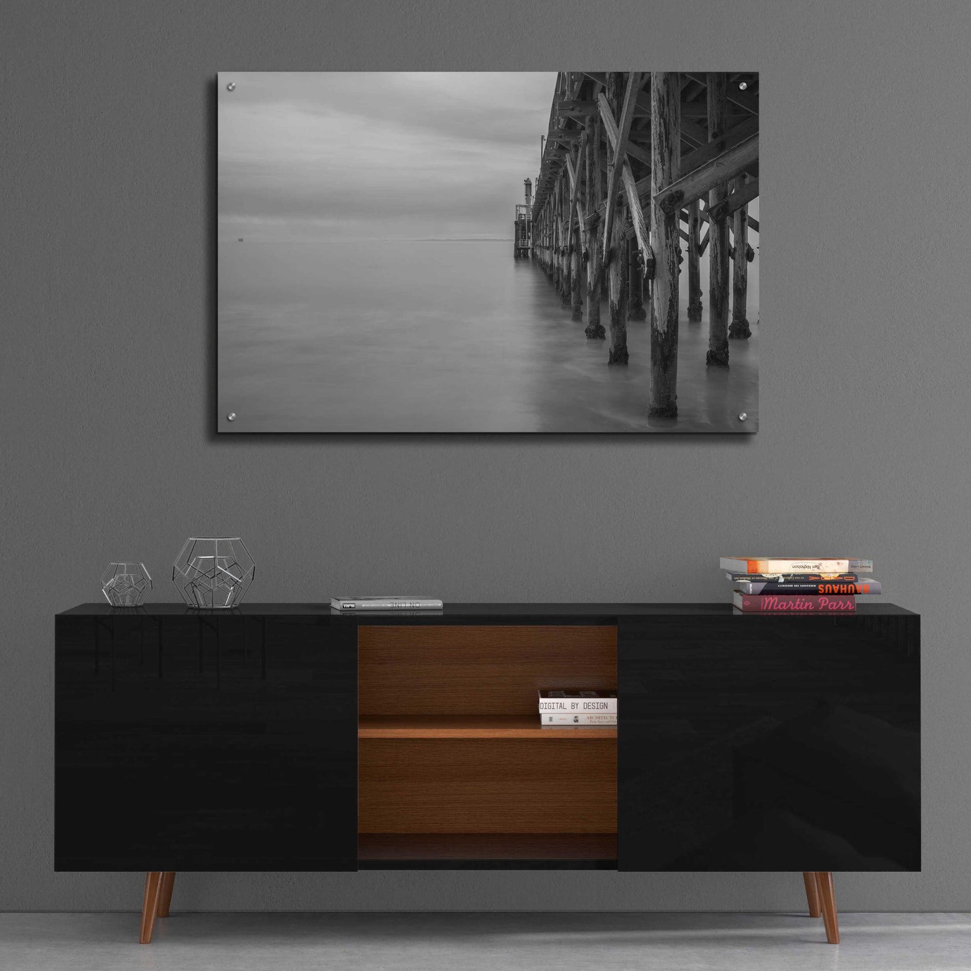 Epic Art 'Gaviota Pier' by Chris Moyer, Acrylic Glass Wall Art,36x24