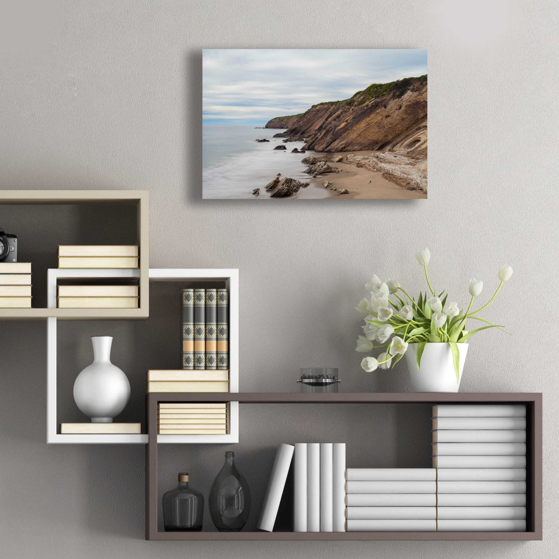 Epic Art 'Gaviota Shore' by Chris Moyer, Acrylic Glass Wall Art,24x16