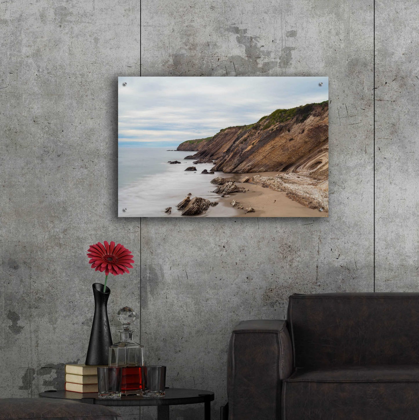 Epic Art 'Gaviota Shore' by Chris Moyer, Acrylic Glass Wall Art,36x24