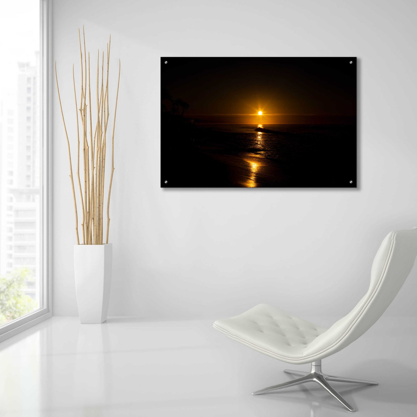 Epic Art 'Golden Sunrise' by Chris Moyer, Acrylic Glass Wall Art,36x24