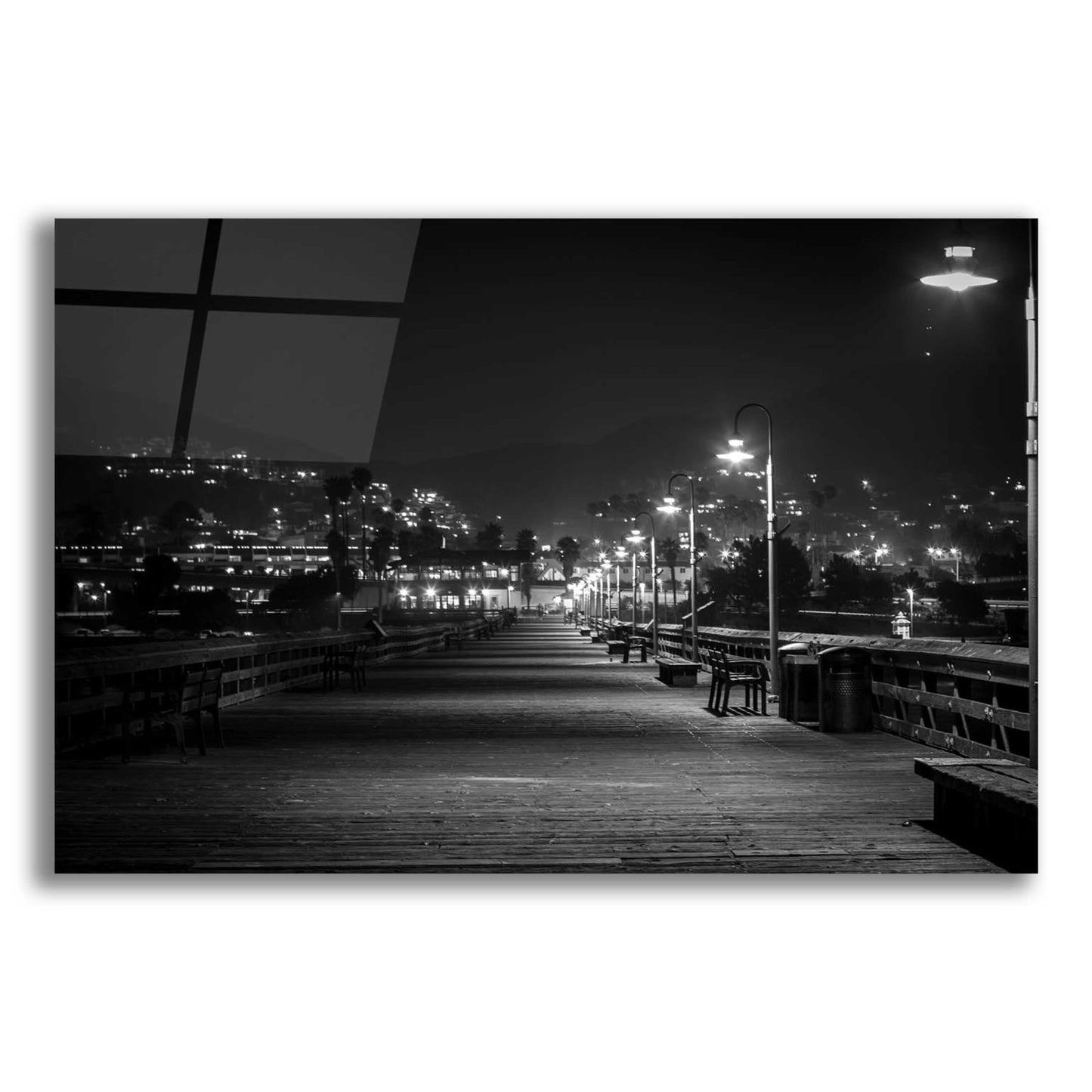 Epic Art 'Lonely Pier' by Chris Moyer, Acrylic Glass Wall Art,24x16