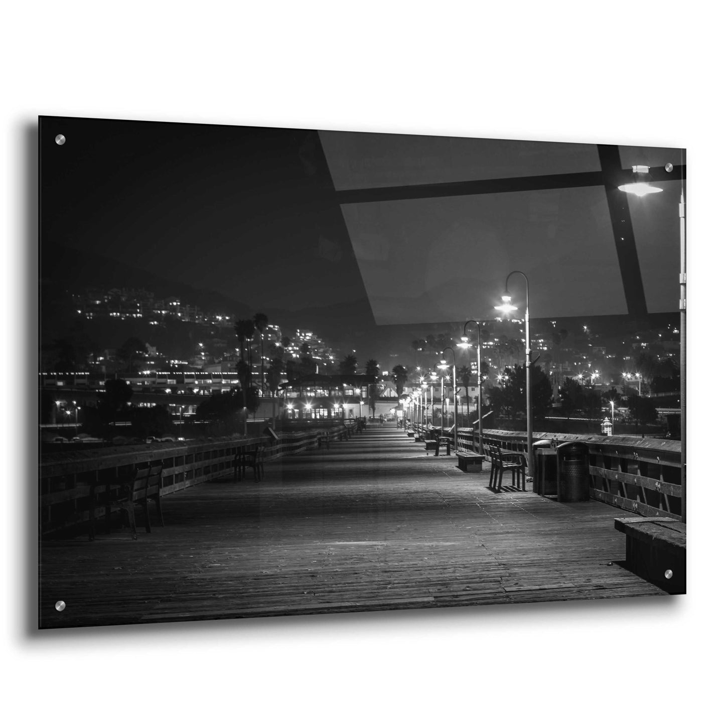 Epic Art 'Lonely Pier' by Chris Moyer, Acrylic Glass Wall Art,36x24