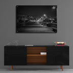 Lonely Pier by Chris Moyer - 36x24 acrylic wall art in a room