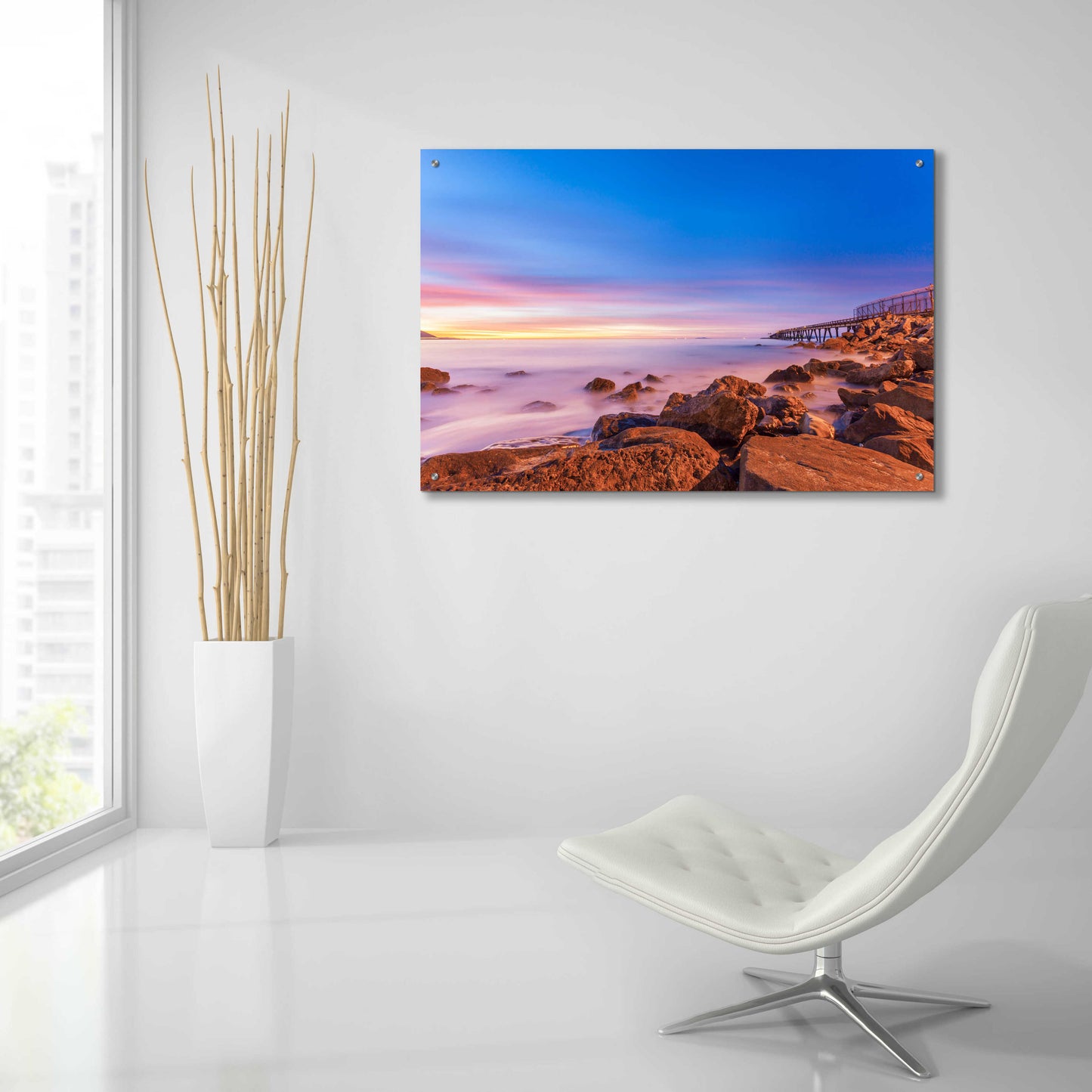 Epic Art 'Low Shoals View' by Chris Moyer, Acrylic Glass Wall Art,36x24