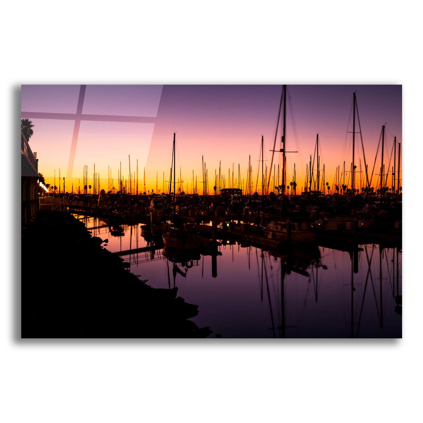 Epic Art 'Marina Twilight' by Chris Moyer, Acrylic Glass Wall Art,16x12