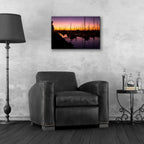 Marina Twilight by Chris Moyer - 24x16 acrylic wall art in a room