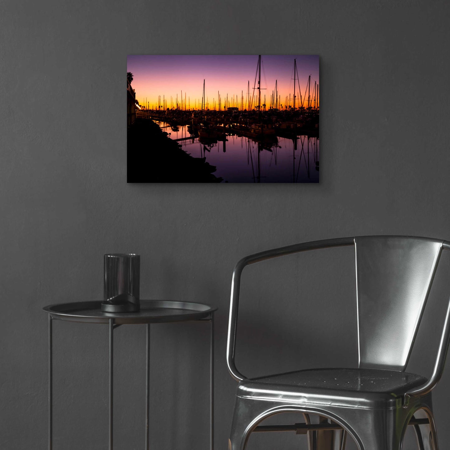 Epic Art 'Marina Twilight' by Chris Moyer, Acrylic Glass Wall Art,24x16