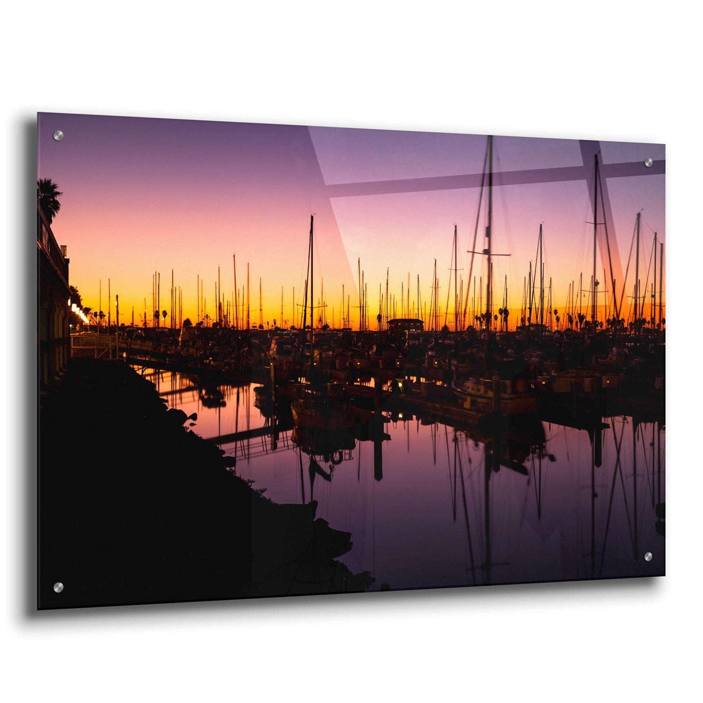 Epic Art 'Marina Twilight' by Chris Moyer, Acrylic Glass Wall Art,36x24