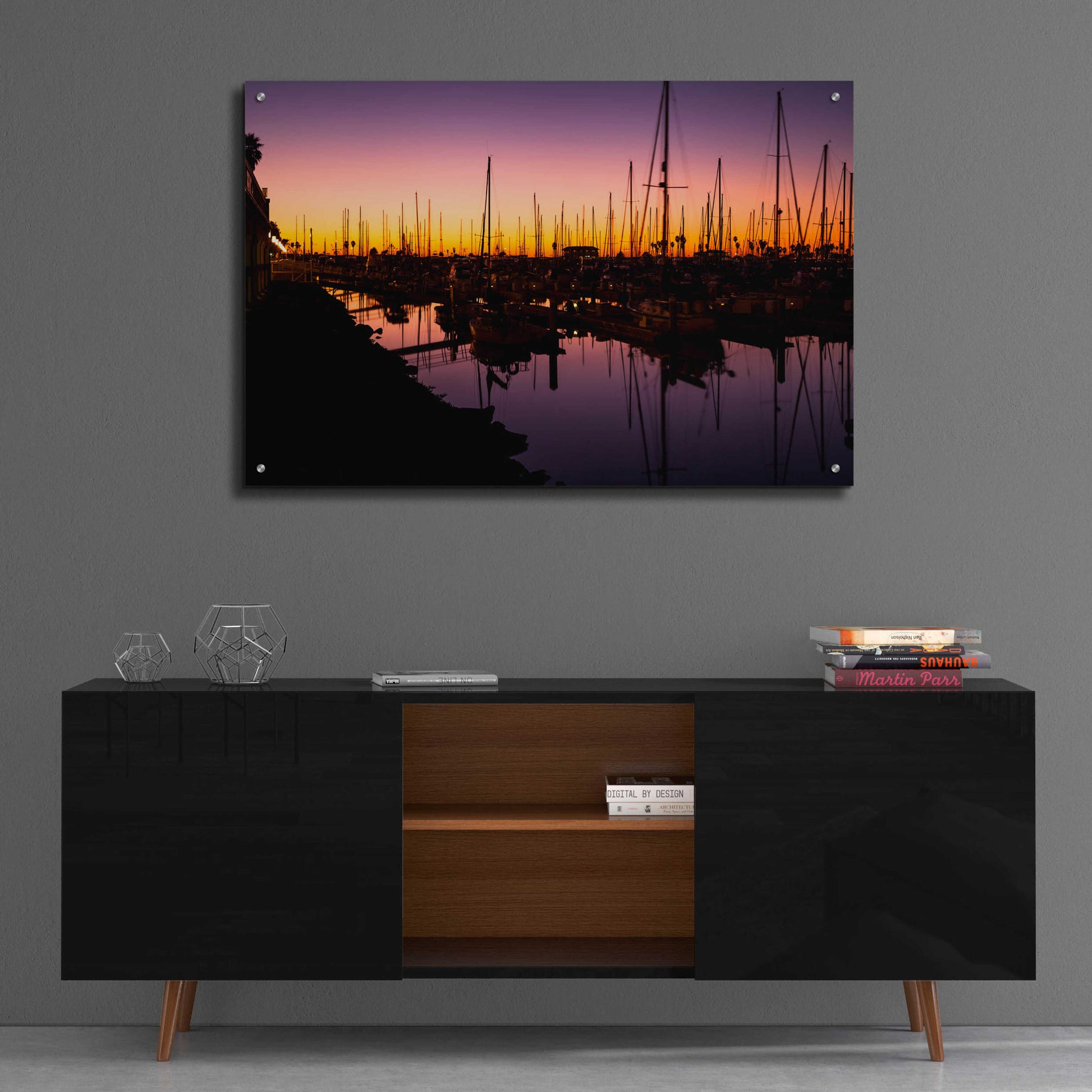 Epic Art 'Marina Twilight' by Chris Moyer, Acrylic Glass Wall Art,36x24