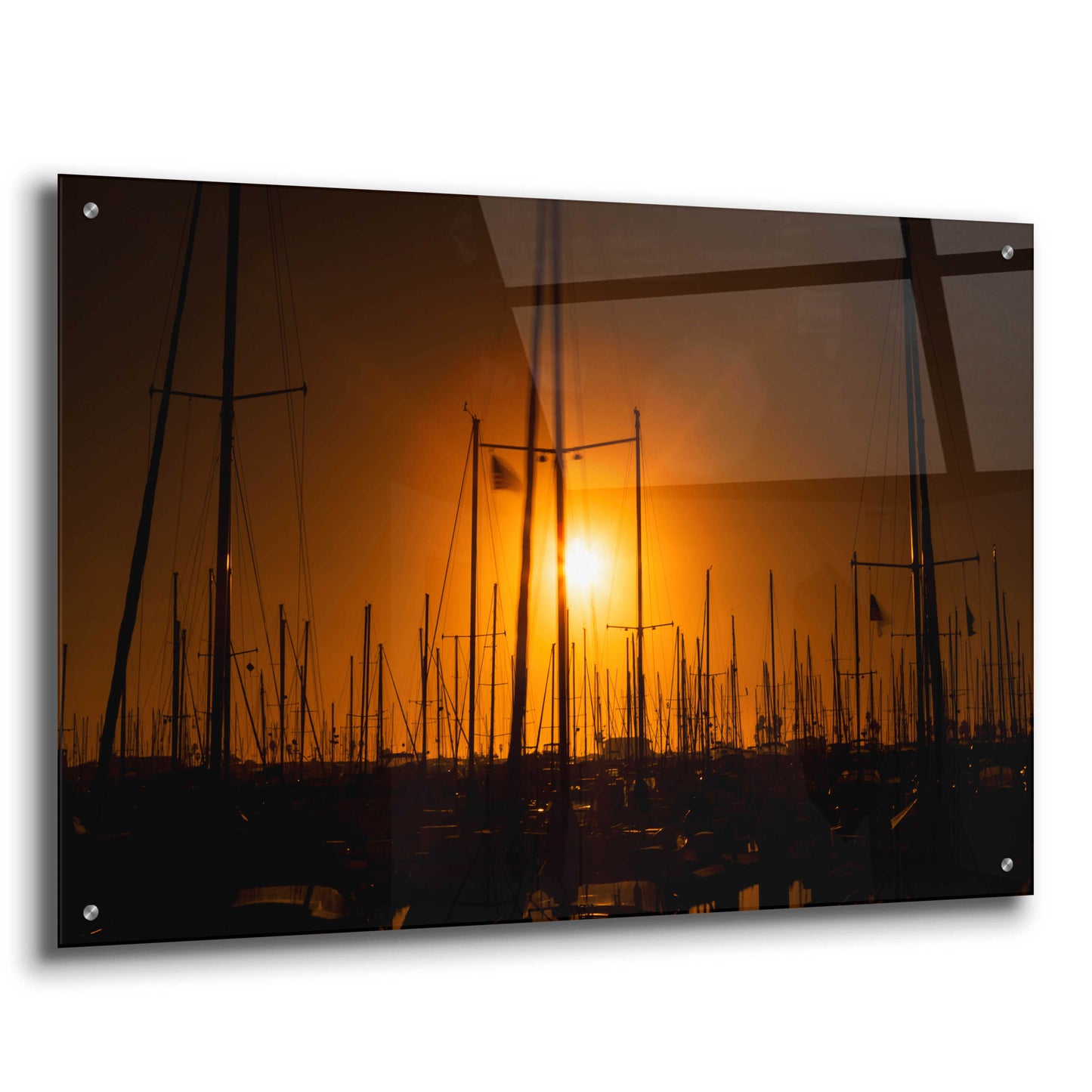 Epic Art 'Mast Sunset' by Chris Moyer, Acrylic Glass Wall Art,36x24