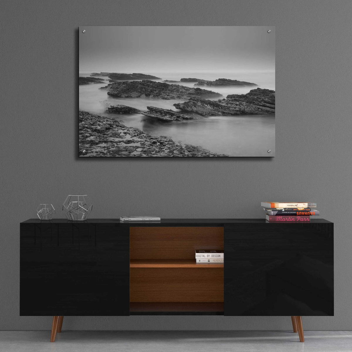 Montana de Oro Rocks by Chris Moyer - 36x24 acrylic wall art in a room