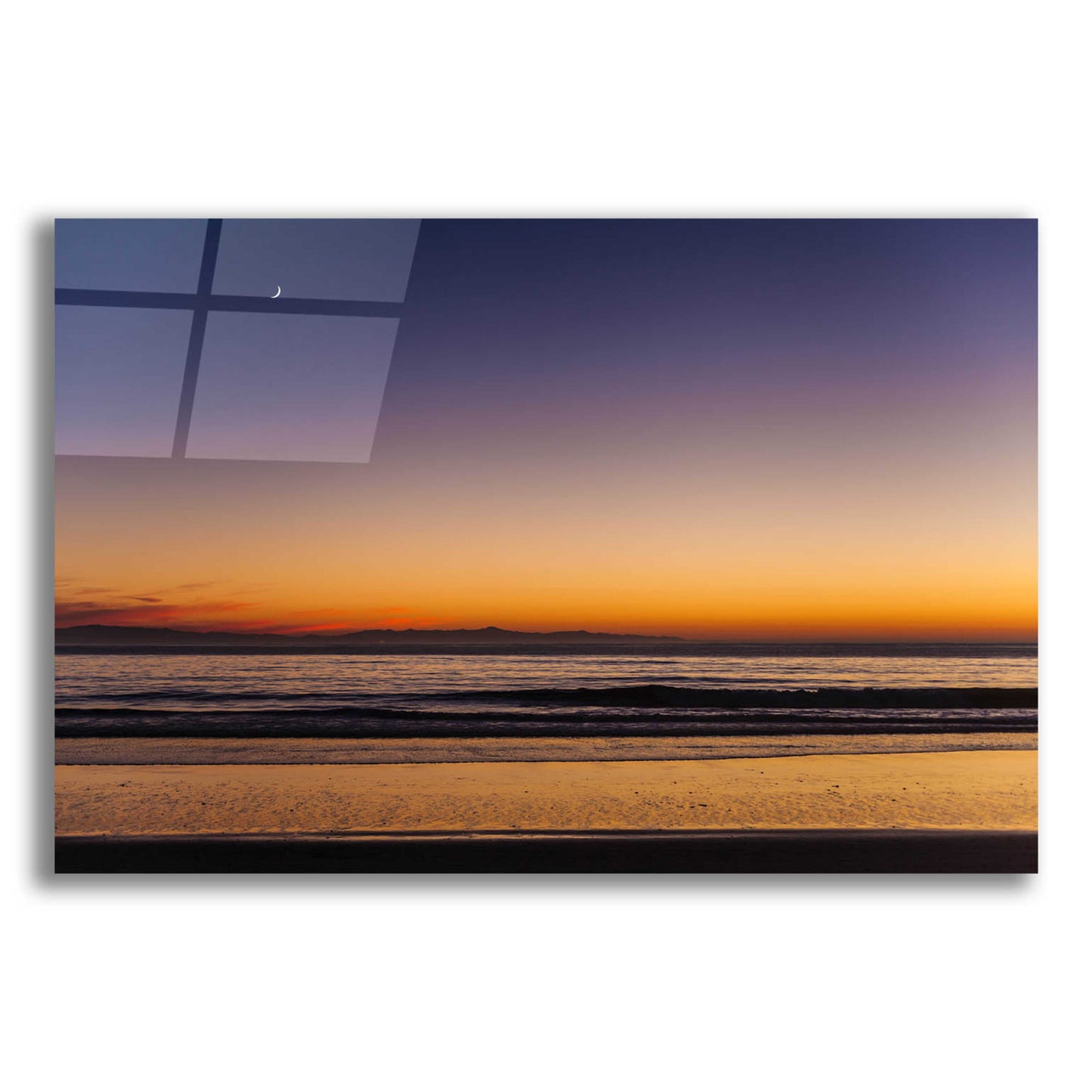 Epic Art 'Moonrise Sunset' by Chris Moyer, Acrylic Glass Wall Art,16x12