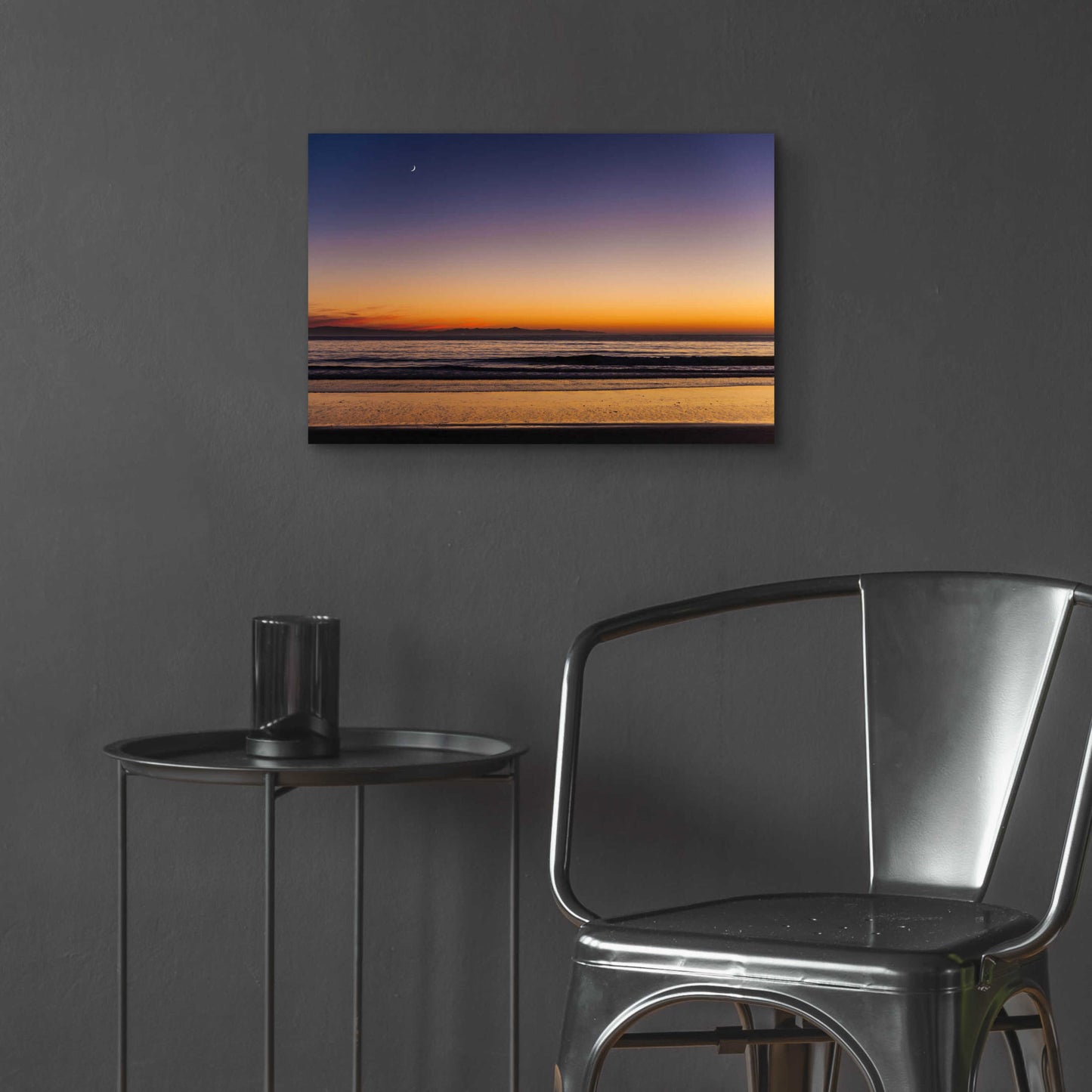 Epic Art 'Moonrise Sunset' by Chris Moyer, Acrylic Glass Wall Art,24x16