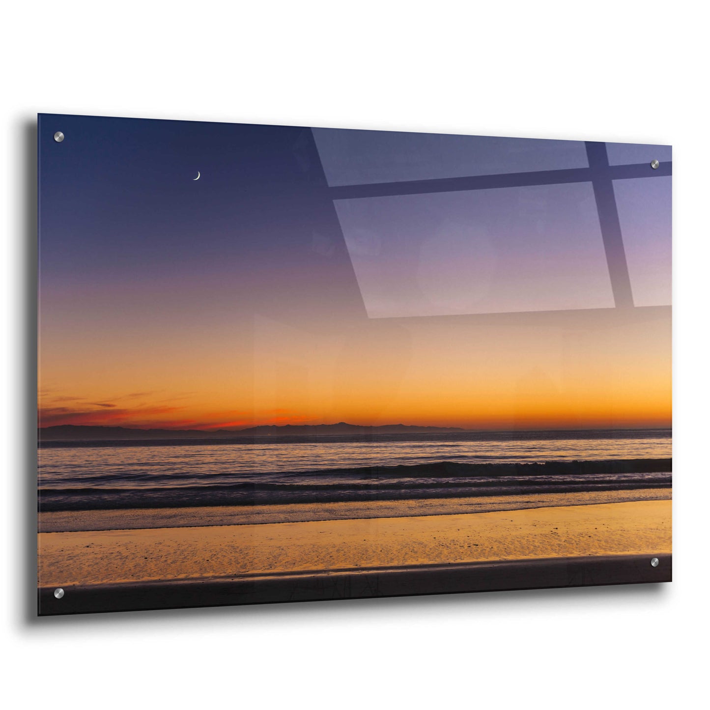 Epic Art 'Moonrise Sunset' by Chris Moyer, Acrylic Glass Wall Art,36x24