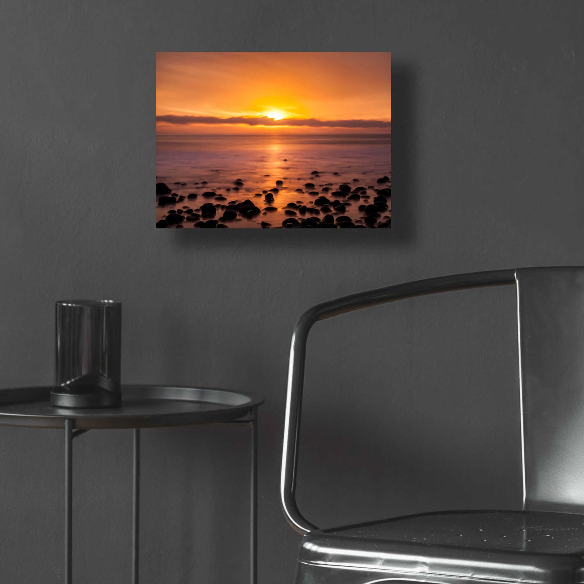 Epic Art 'Pacific Sunset' by Chris Moyer, Acrylic Glass Wall Art,16x12