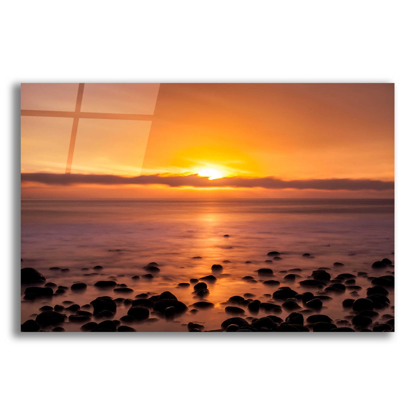 Epic Art 'Pacific Sunset' by Chris Moyer, Acrylic Glass Wall Art,16x12