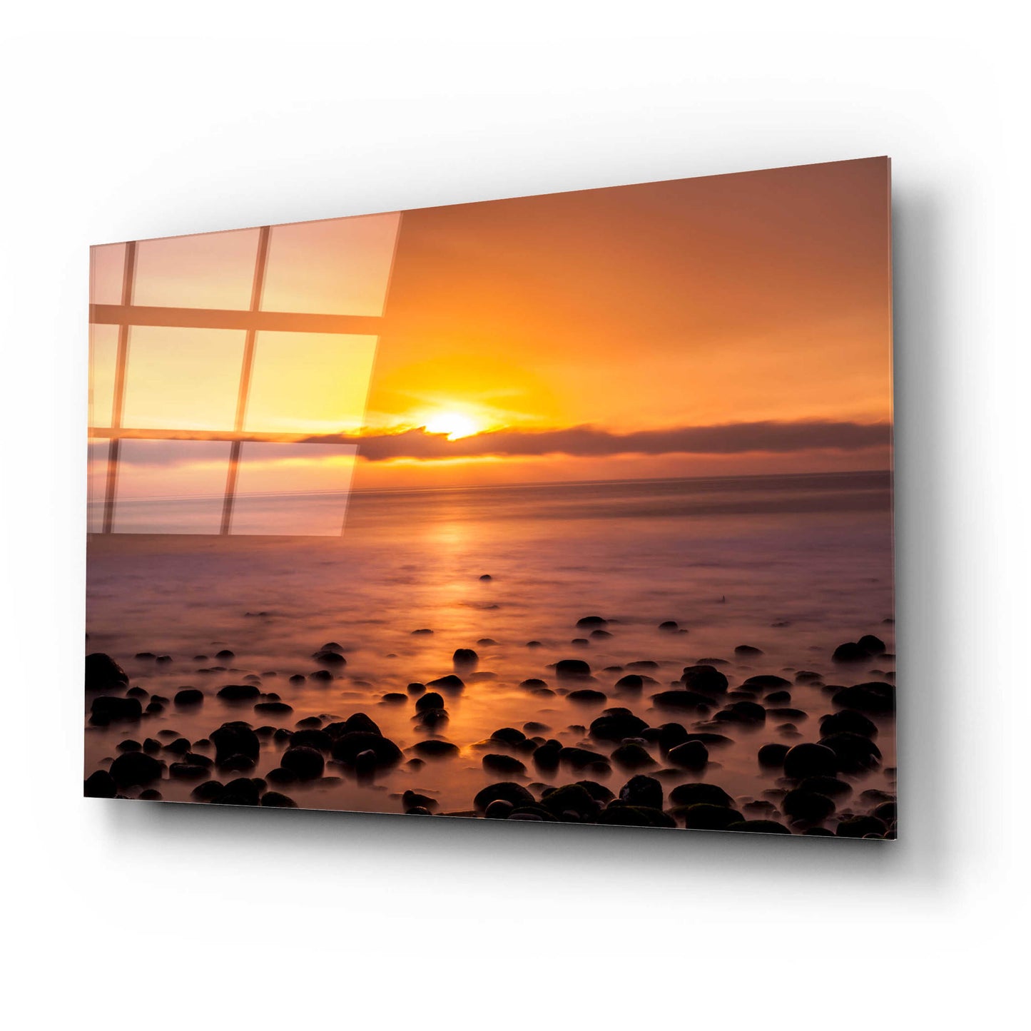 Epic Art 'Pacific Sunset' by Chris Moyer, Acrylic Glass Wall Art,24x16