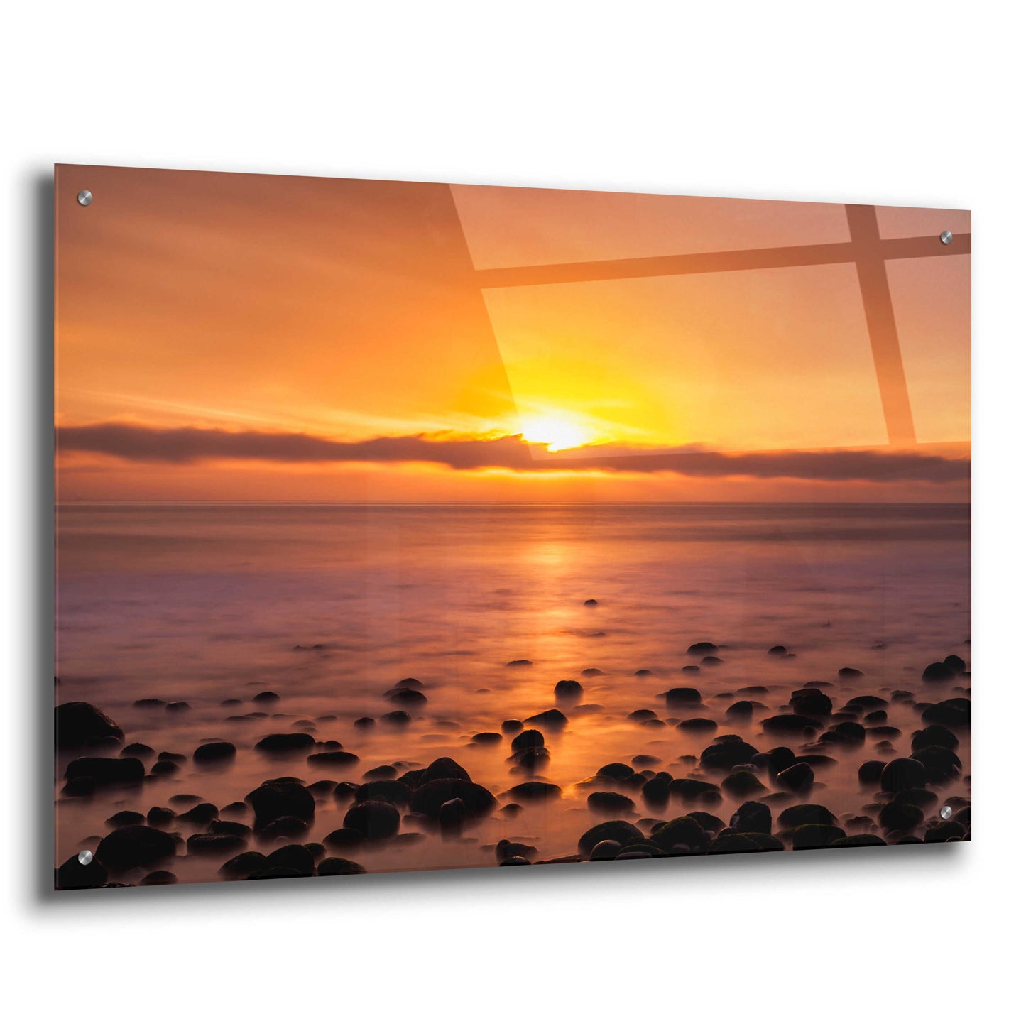 Epic Art 'Pacific Sunset' by Chris Moyer, Acrylic Glass Wall Art,36x24