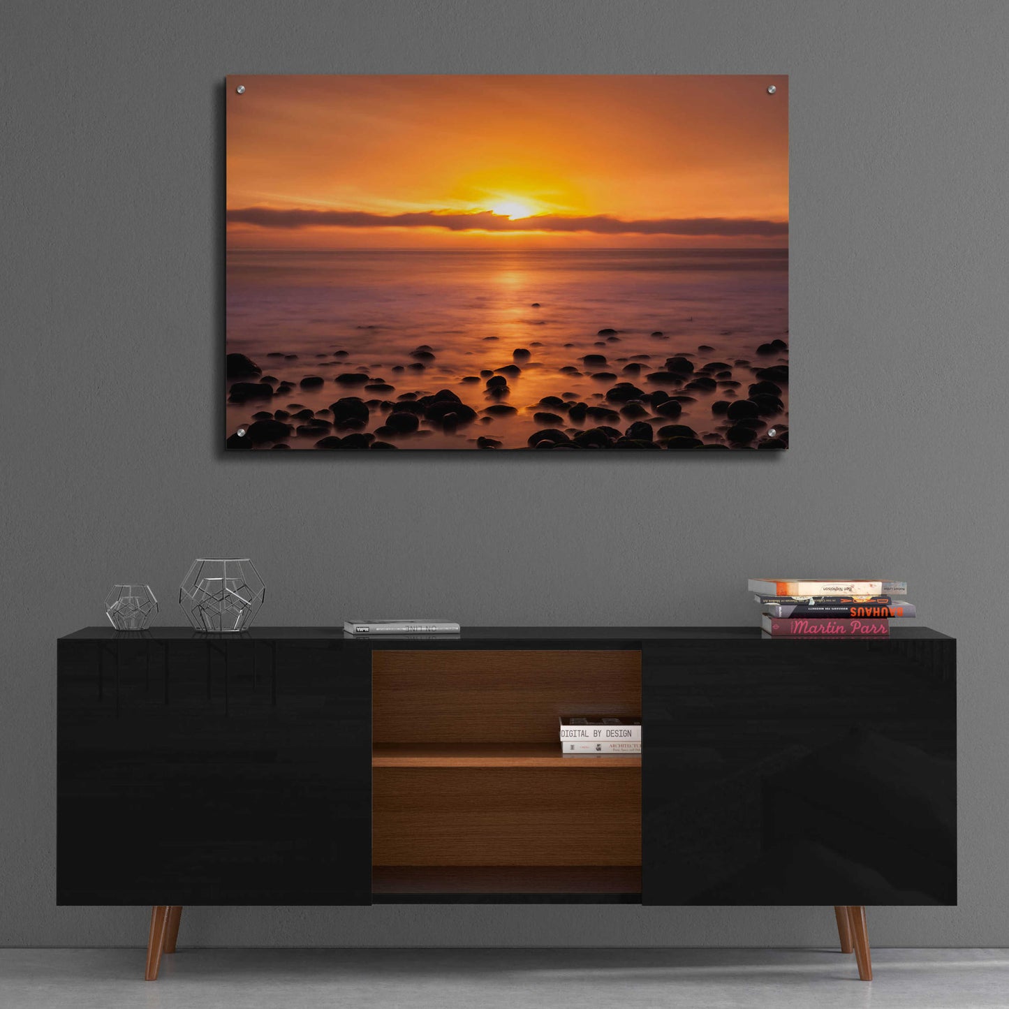 Epic Art 'Pacific Sunset' by Chris Moyer, Acrylic Glass Wall Art,36x24