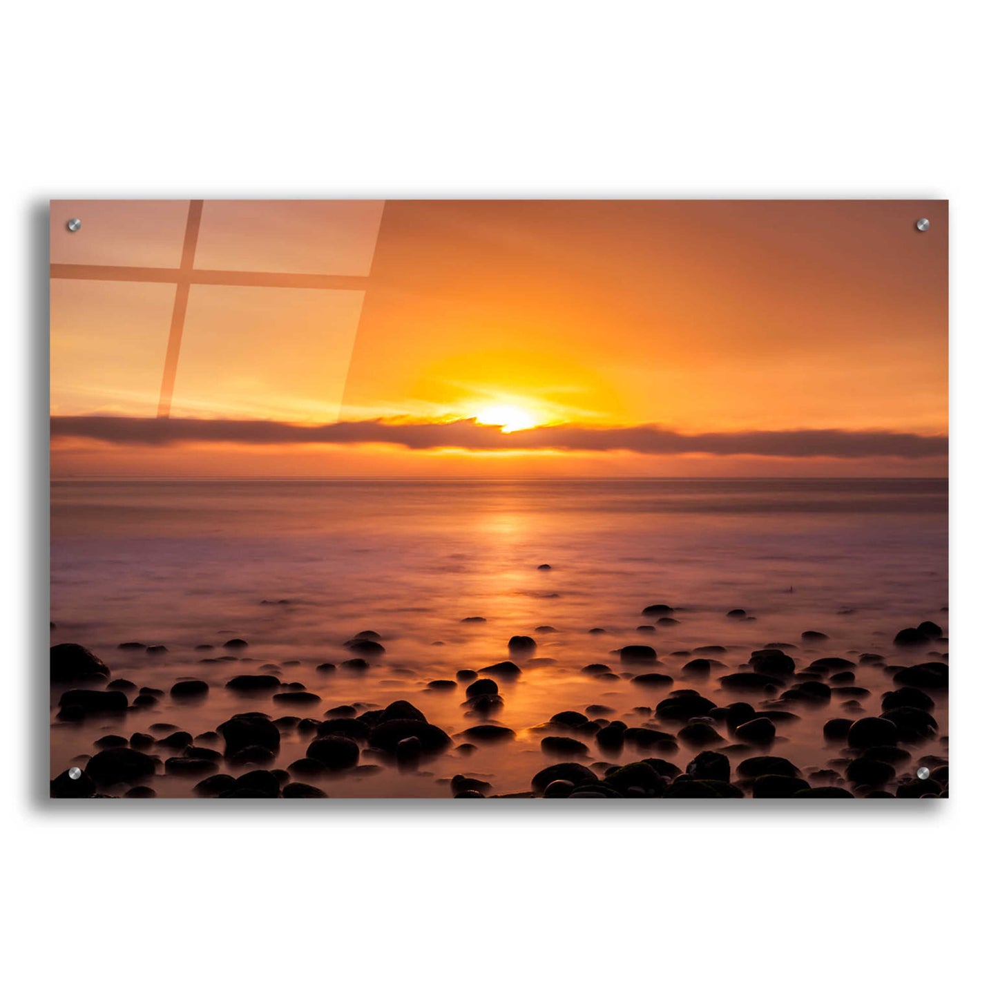 Epic Art 'Pacific Sunset' by Chris Moyer, Acrylic Glass Wall Art,36x24