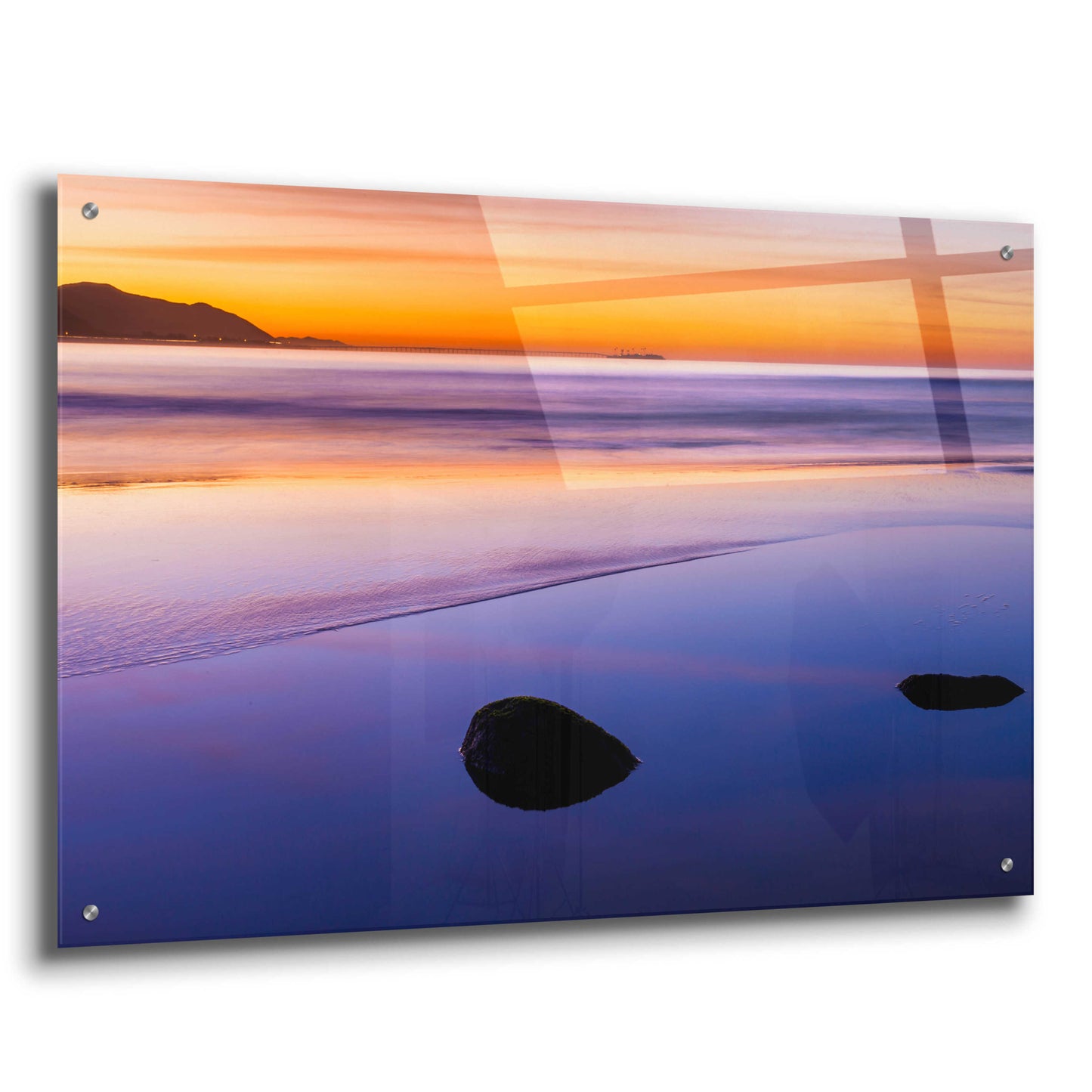 Epic Art 'Rincon Reflections' by Chris Moyer, Acrylic Glass Wall Art,36x24