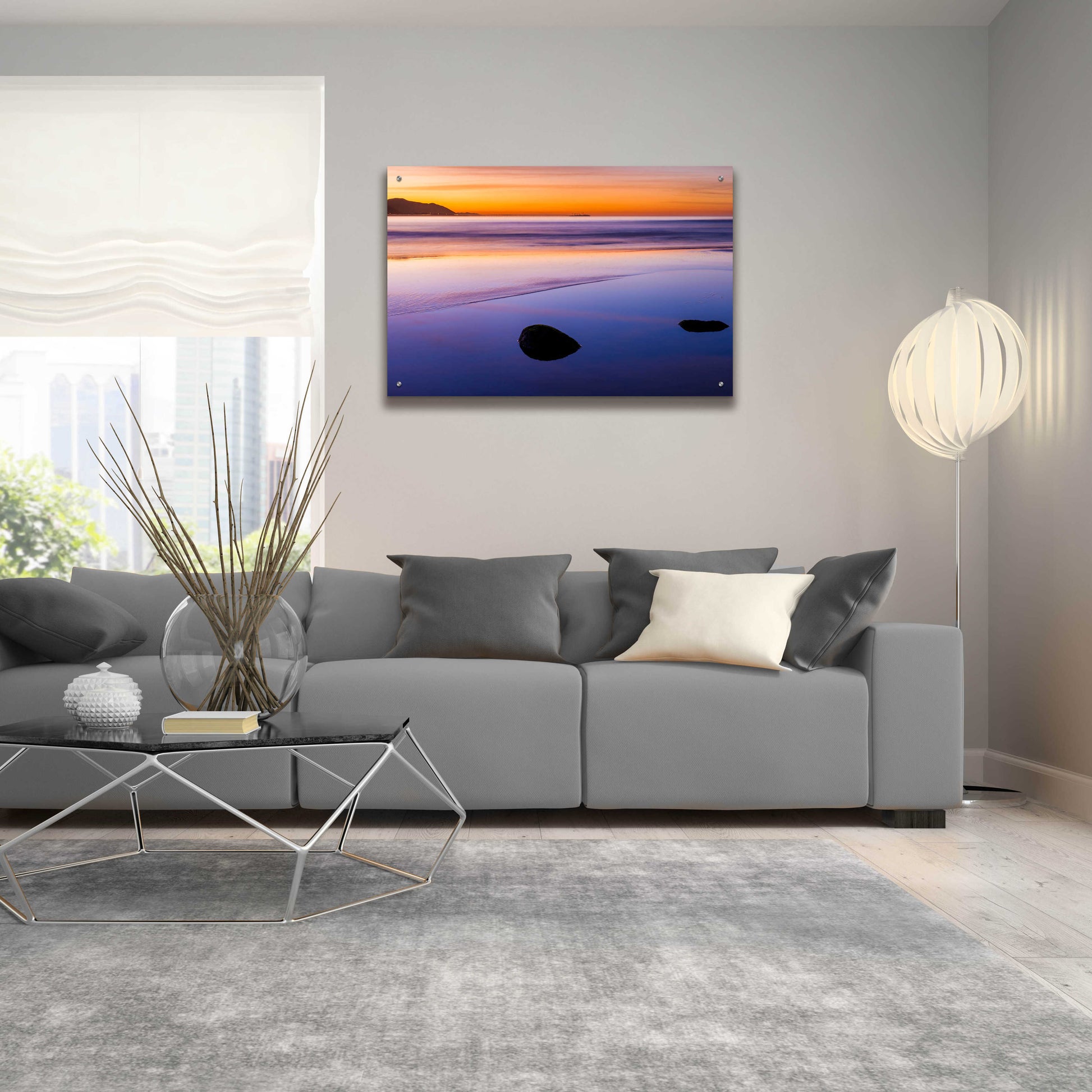 Epic Art 'Rincon Reflections' by Chris Moyer, Acrylic Glass Wall Art,36x24