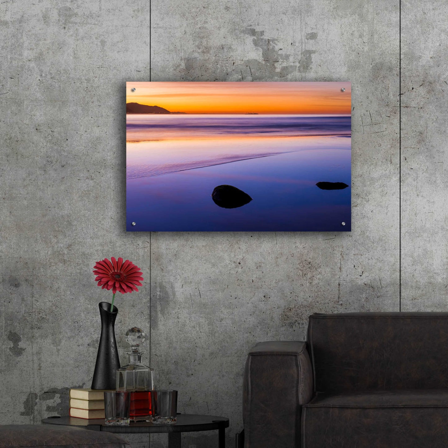 Epic Art 'Rincon Reflections' by Chris Moyer, Acrylic Glass Wall Art,36x24