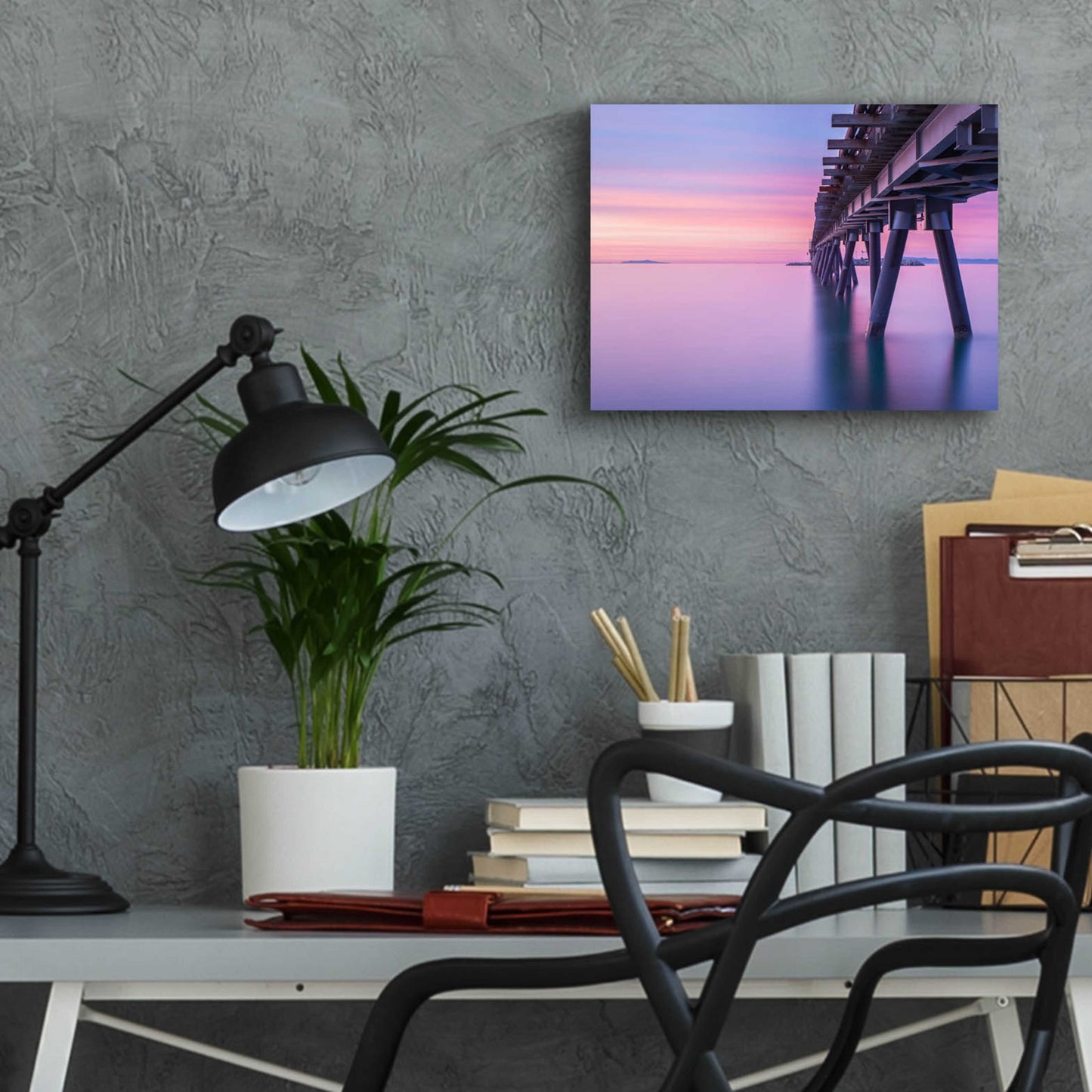 Epic Art 'Soothing Sunrise' by Chris Moyer, Acrylic Glass Wall Art,16x12