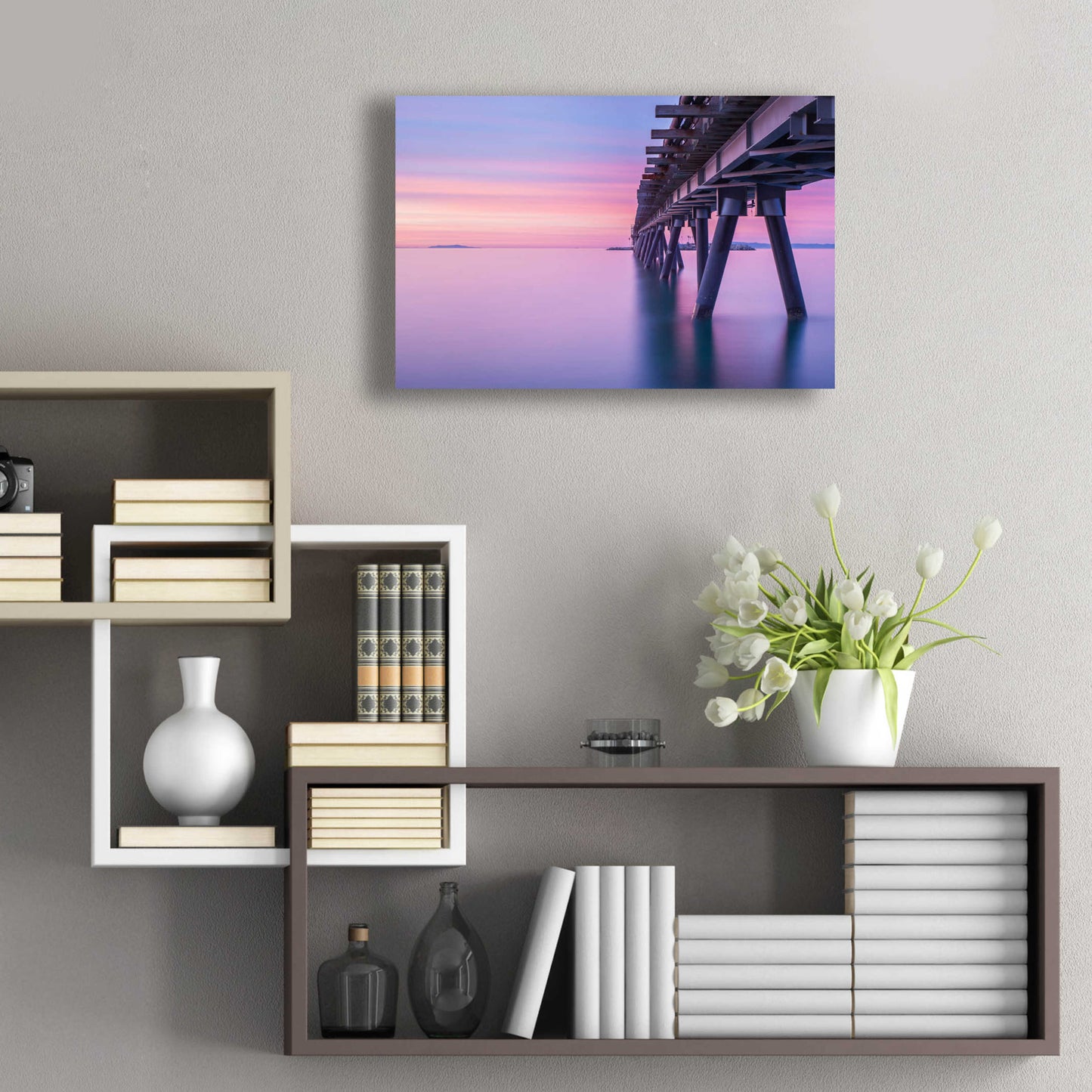 Epic Art 'Soothing Sunrise' by Chris Moyer, Acrylic Glass Wall Art,24x16