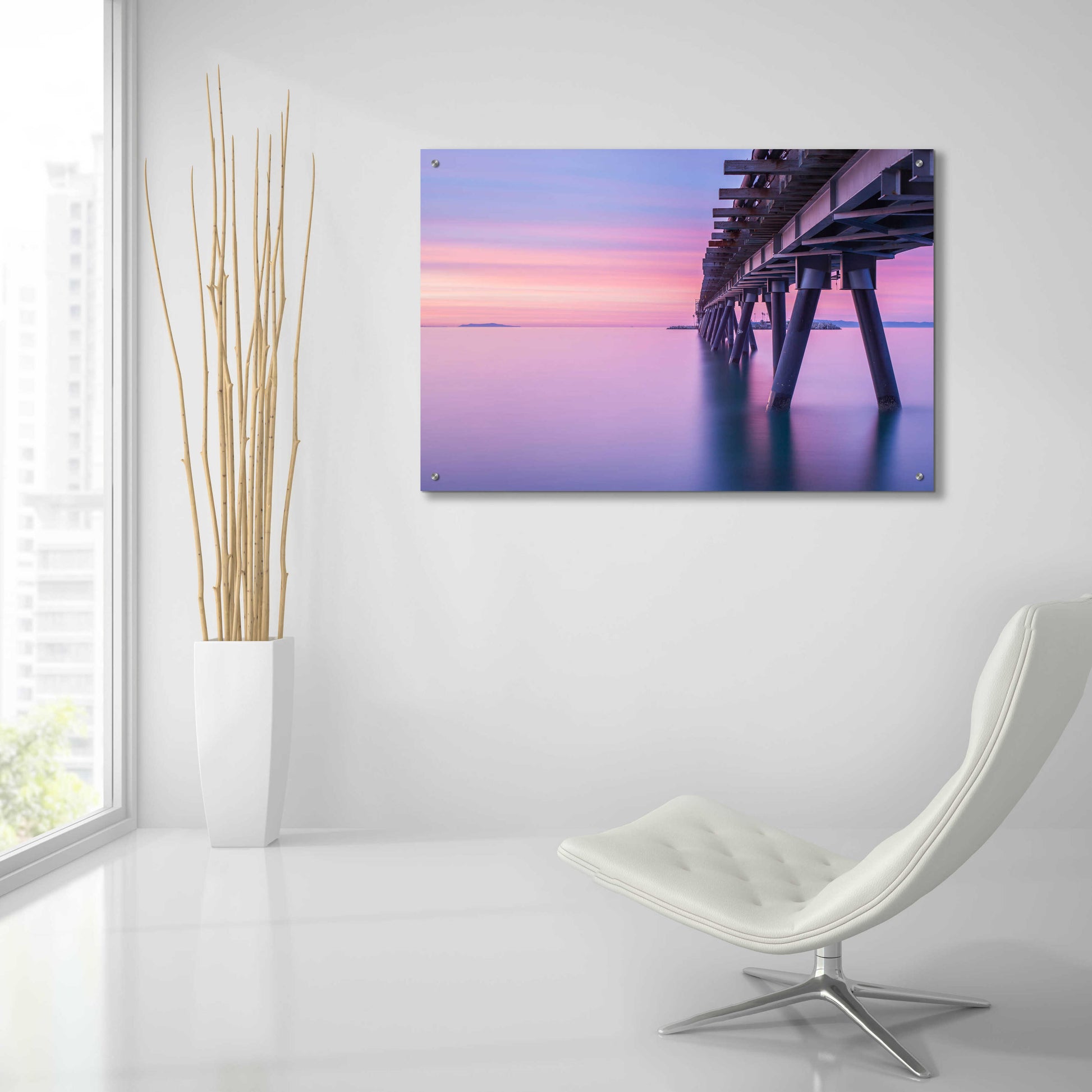 Epic Art 'Soothing Sunrise' by Chris Moyer, Acrylic Glass Wall Art,36x24