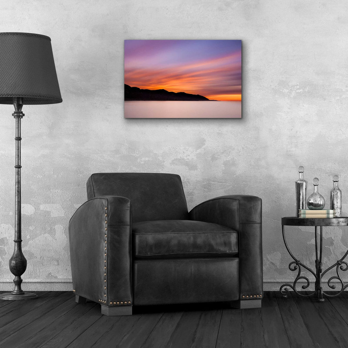 Streaking Dawn by Chris Moyer - 24x16 acrylic wall art in a room