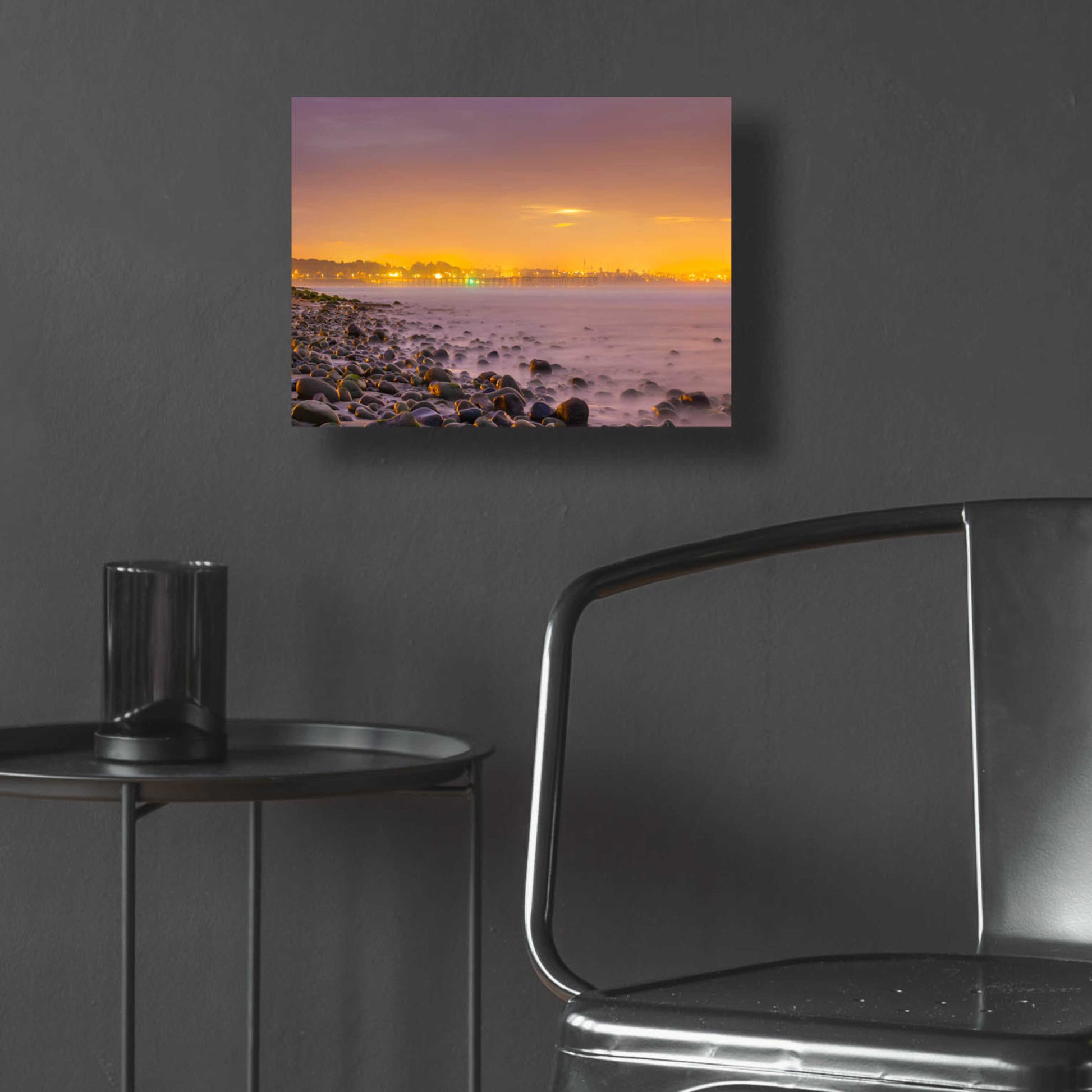 Epic Art 'Sunrise At Surfer's Point' by Chris Moyer, Acrylic Glass Wall Art,16x12