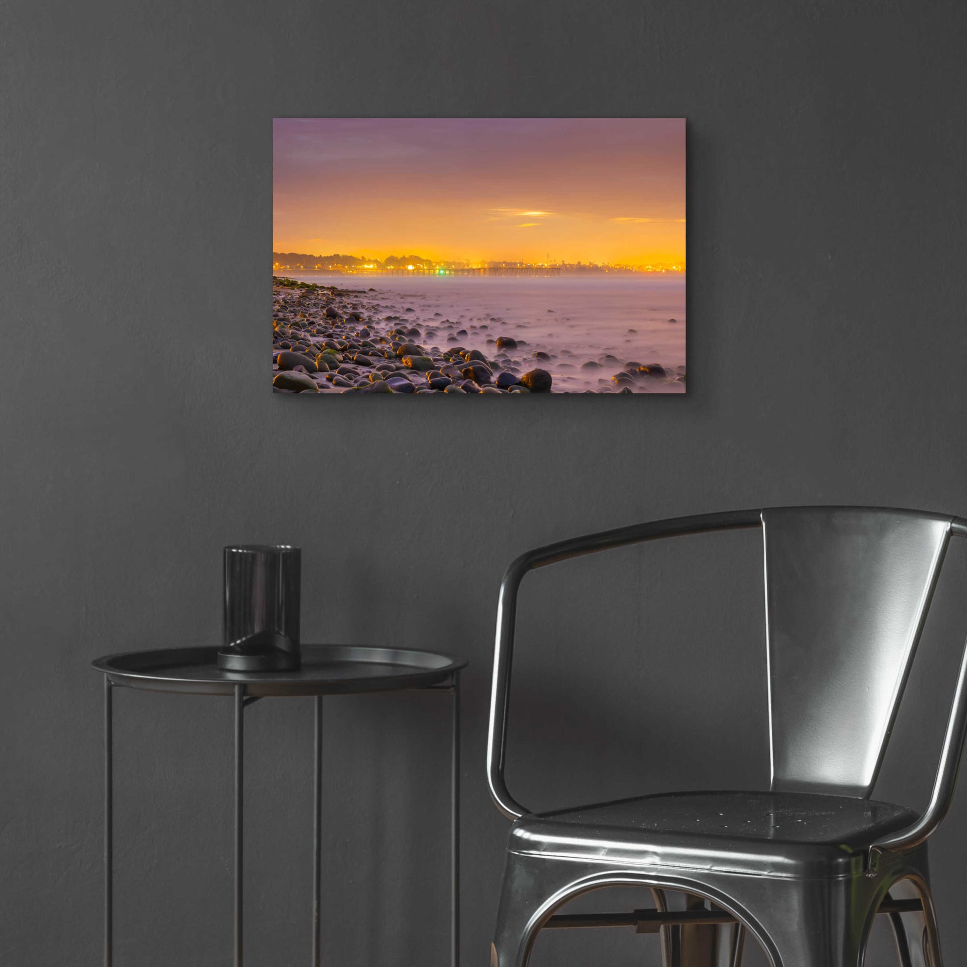 Epic Art 'Sunrise At Surfer's Point' by Chris Moyer, Acrylic Glass Wall Art,24x16