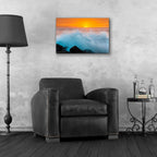Sunset Splash by Chris Moyer - 24x16 acrylic wall art in a room