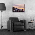Wet Rock Reflections by Chris Moyer - 24x16 acrylic wall art in a room