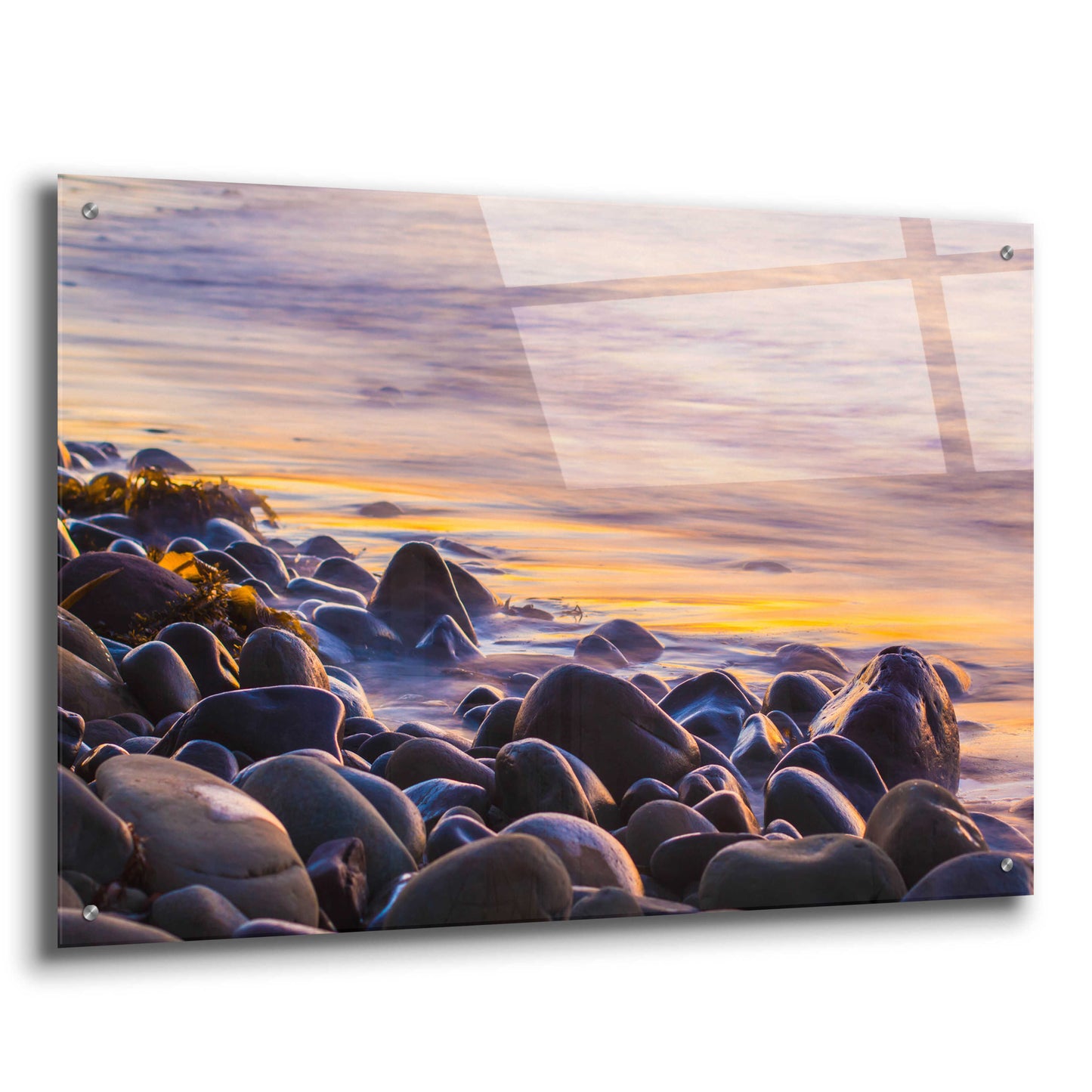 Epic Art 'Wet Rock Reflections' by Chris Moyer, Acrylic Glass Wall Art,36x24