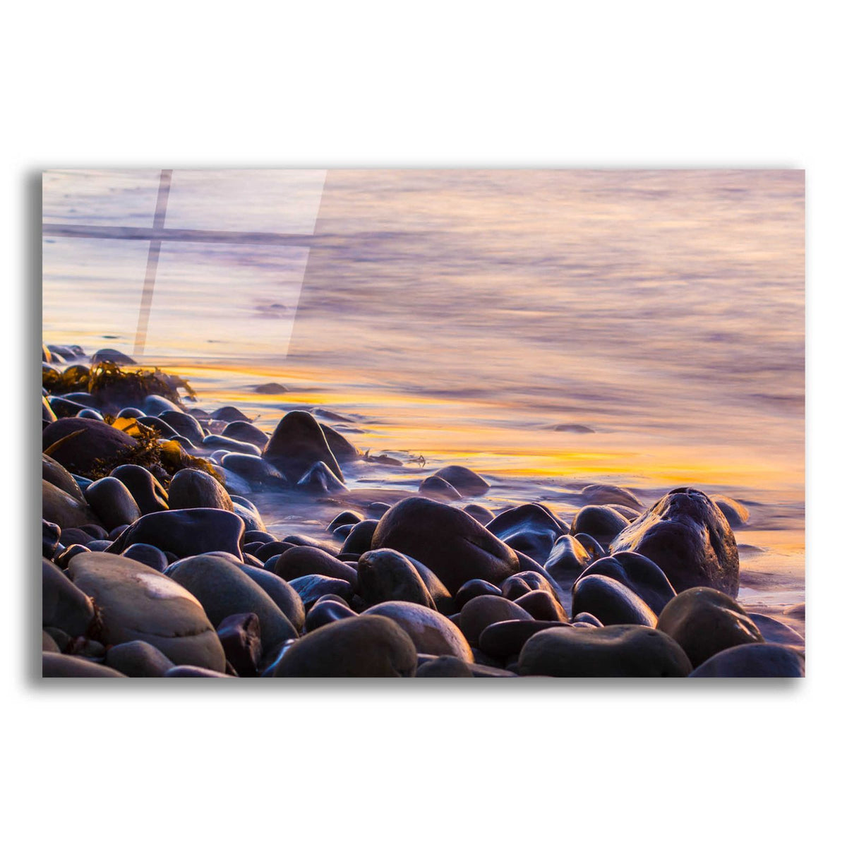 Wet Rock Reflections by Chris Moyer acrylic glass wall art