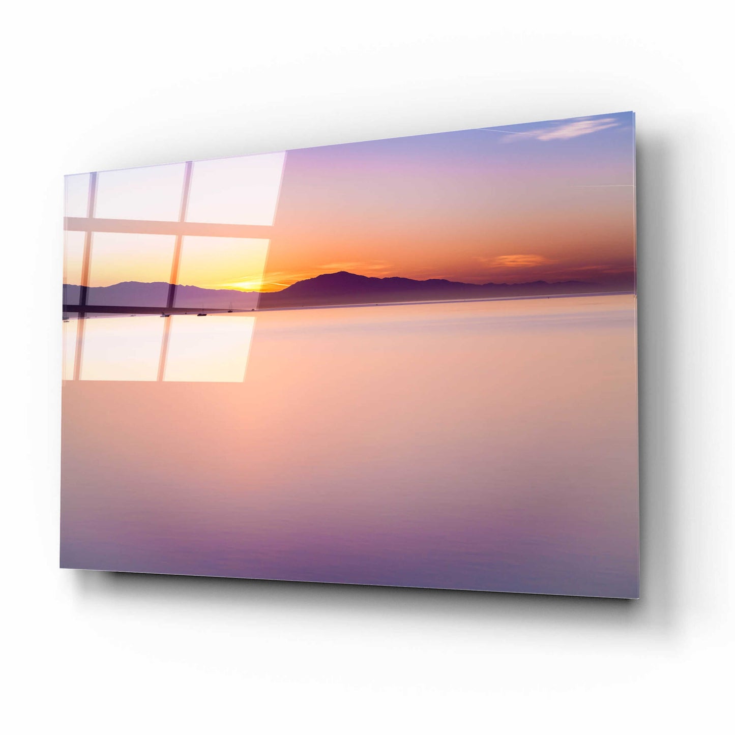 Epic Art 'Simple Sunrise' by Chris Moyer, Acrylic Glass Wall Art,16x12