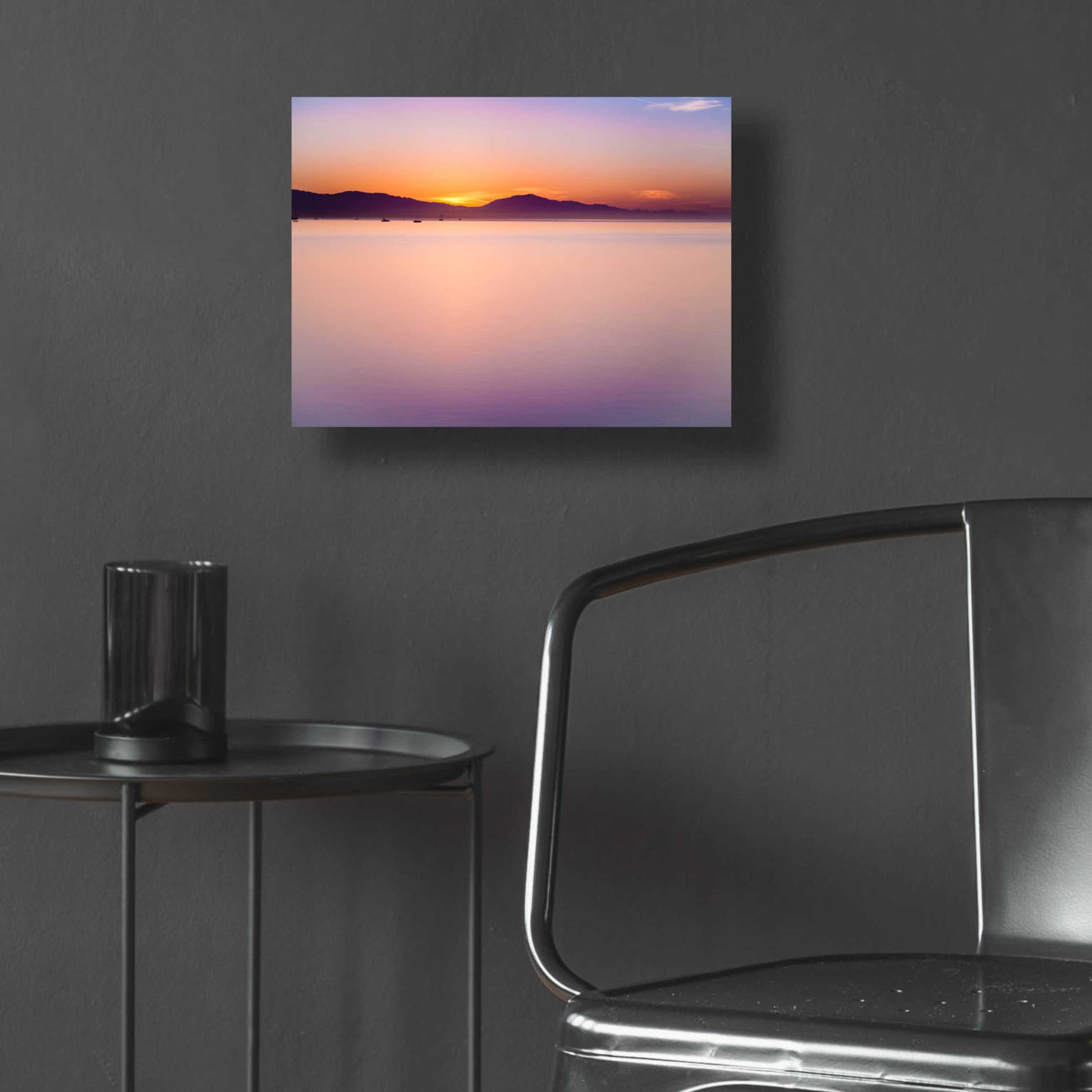 Epic Art 'Simple Sunrise' by Chris Moyer, Acrylic Glass Wall Art,16x12