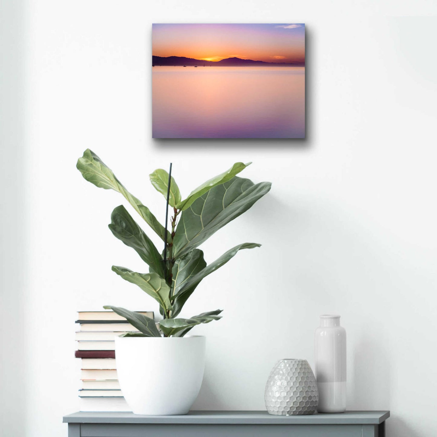 Epic Art 'Simple Sunrise' by Chris Moyer, Acrylic Glass Wall Art,16x12