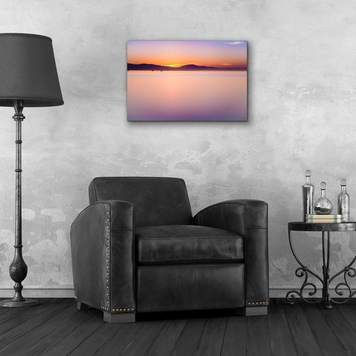 Simple Sunrise by Chris Moyer - 24x16 acrylic wall art in a room
