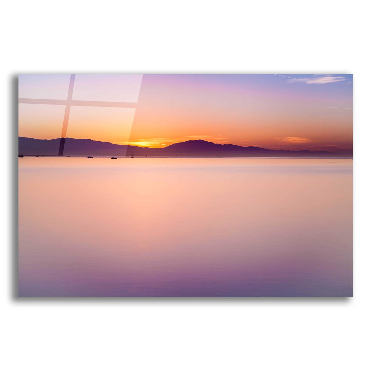 Epic Art 'Simple Sunrise' by Chris Moyer, Acrylic Glass Wall Art,24x16