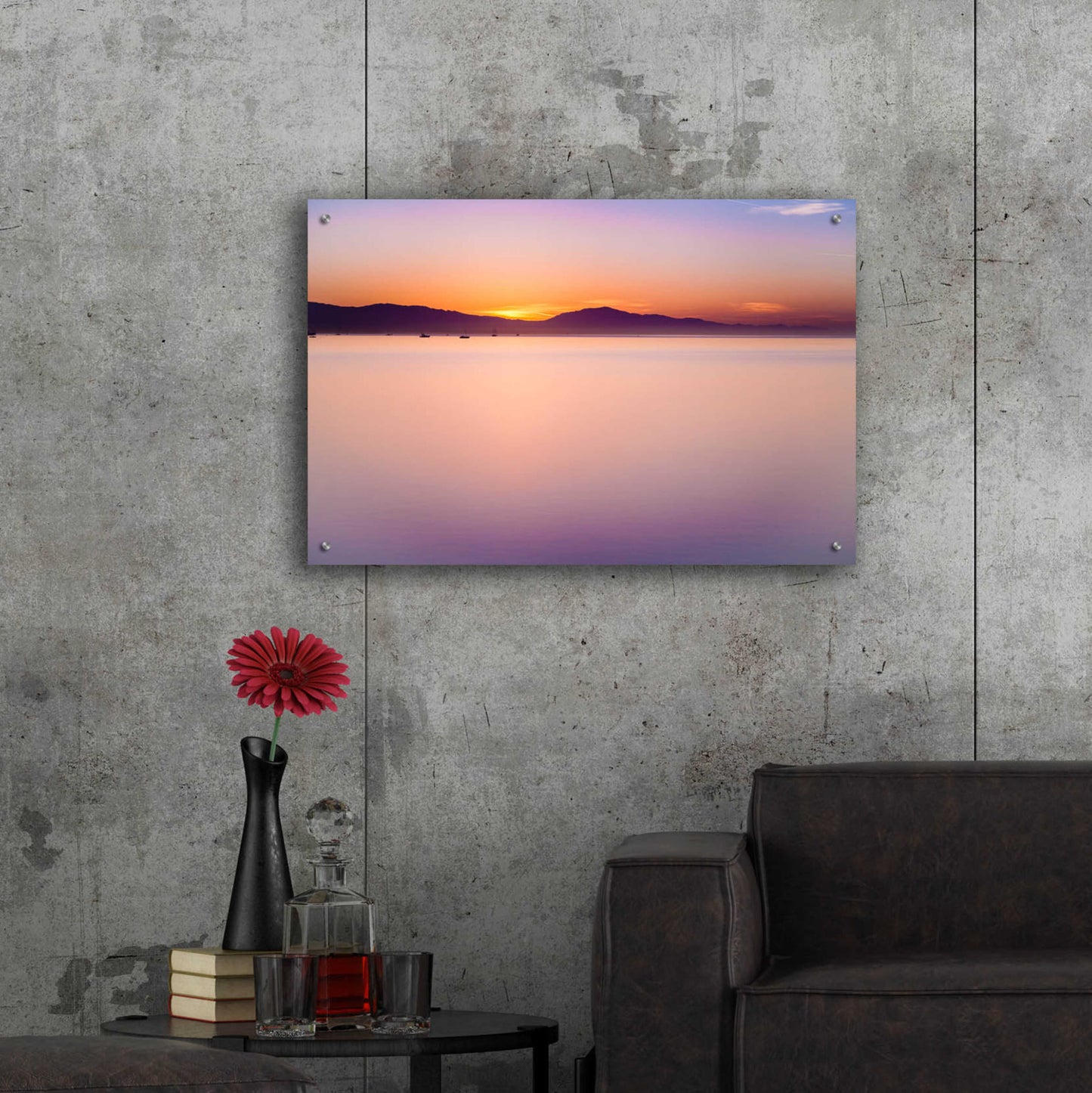 Epic Art 'Simple Sunrise' by Chris Moyer, Acrylic Glass Wall Art,36x24