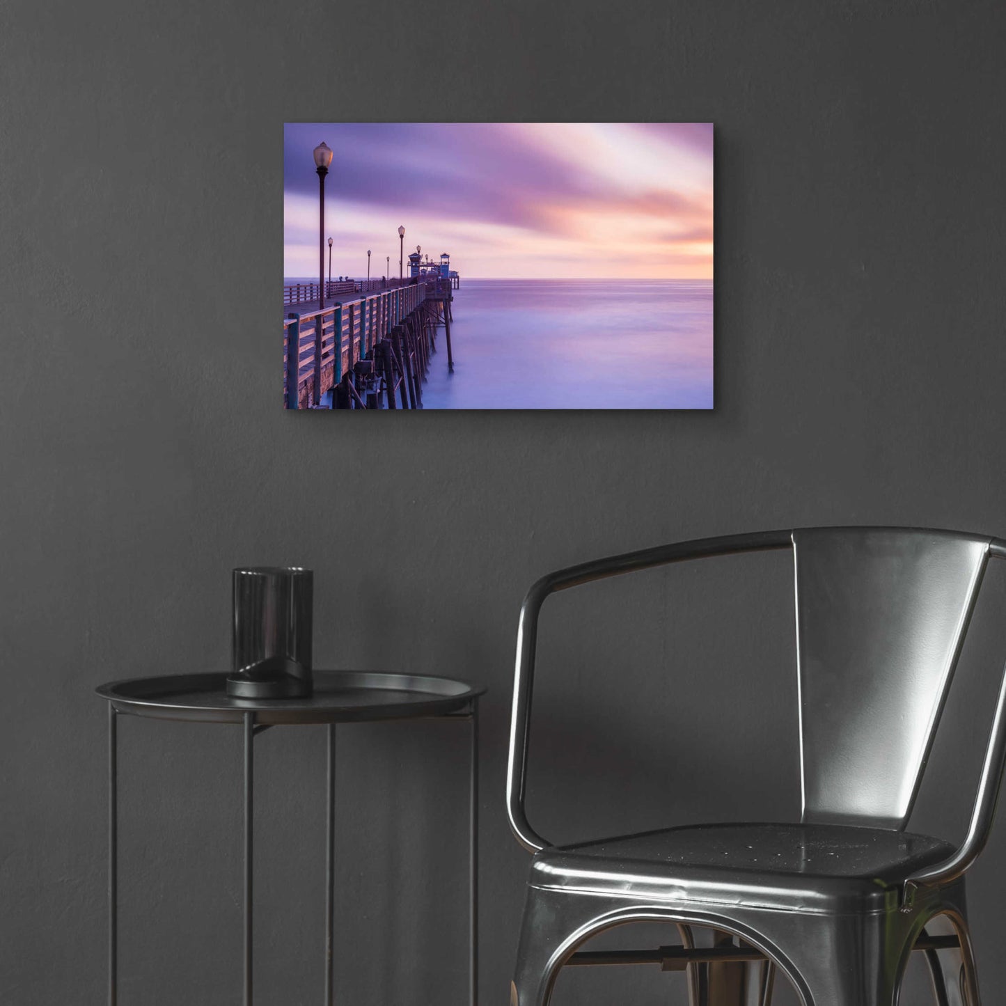 Epic Art 'Dusk at the Oceanside Pier' by Chris Moyer, Acrylic Glass Wall Art,24x16