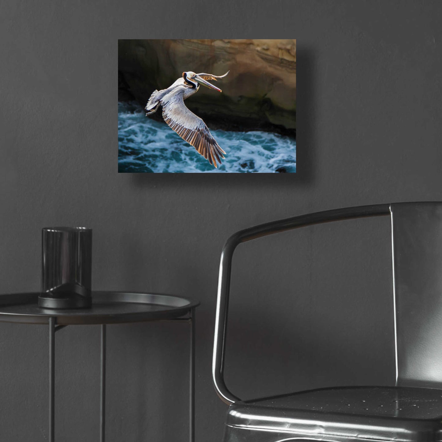 Epic Art 'Pelican Flight' by Chris Moyer, Acrylic Glass Wall Art,16x12