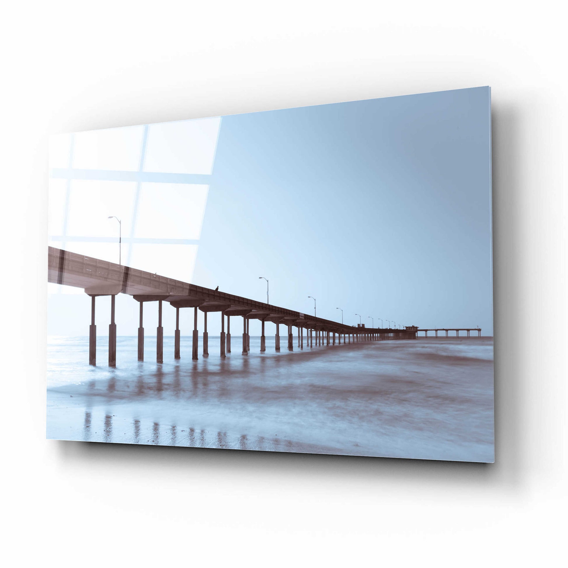 Epic Art 'Pier Tone' by Chris Moyer, Acrylic Glass Wall Art,16x12