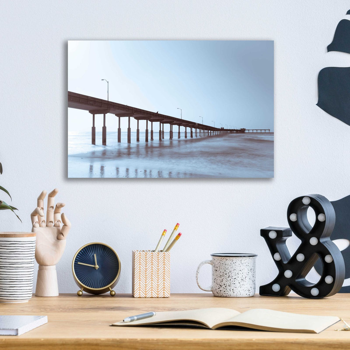 Pier Tone by Chris Moyer - 16x12 acrylic wall art in a room